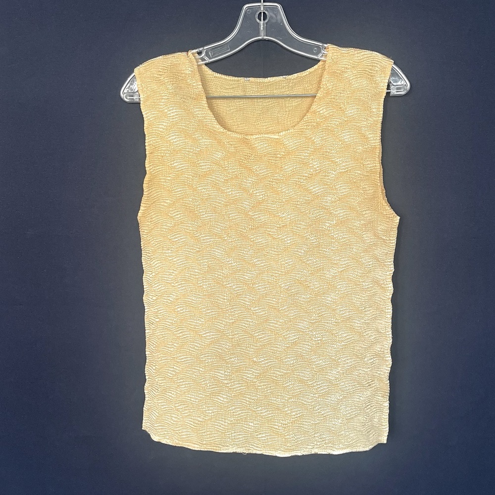 VINTAGE YELLOW TEXTURED TANK